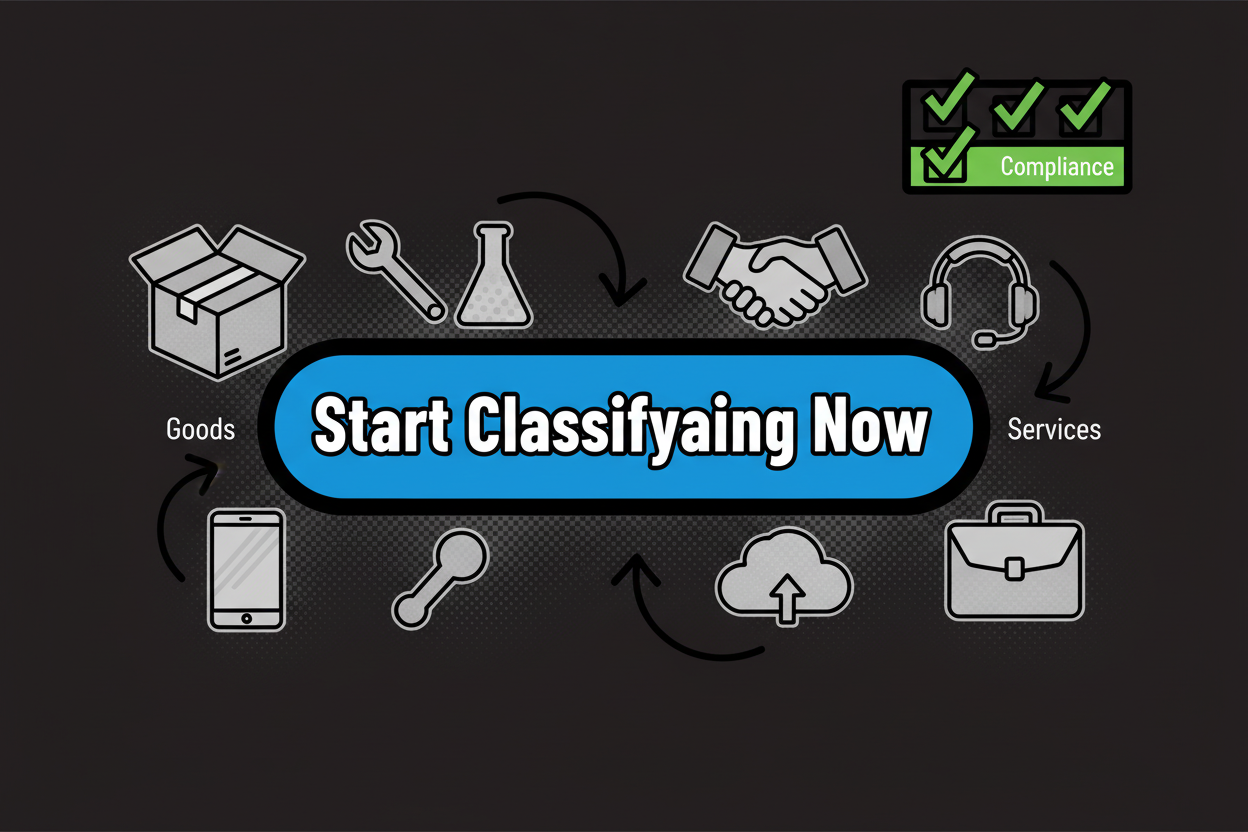 Clean banner with a prominent 'Start Classifying Now' button
